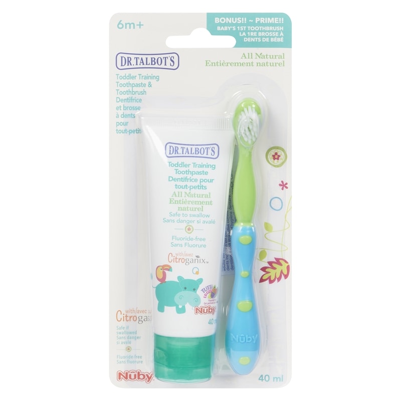 Nûby Toddler Training Toothpaste & Toothbrush 6M+