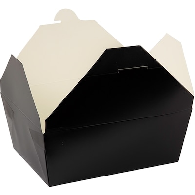 null Elite Black Takeout PE Box #4 (20cm x 14cm x 9cm) 50/Pack 40 ea, $26.99/1ea