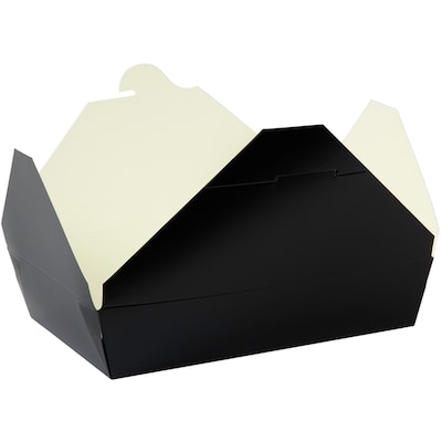 null Elite Black Takeout PE Box #2 (19.7cm x 14cm x 4.7cm) 50/Pack 50 ea, $22.99/1ea