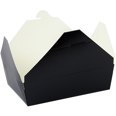 null Elite Black Takeout PE Box #3 (19.7cm X 14cm X 6.3cm) 50/Pack 50 ea, $27.99/1ea