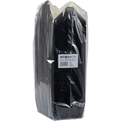 null Elite boîte noir pour emporter en PE #3 (19.7cm X 14cm X 6.3cm) 500/Pqt 50 ea, 27,99 $/1ch