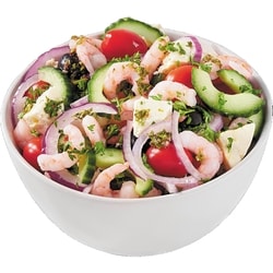 null Salade de crevettes à la grecque 24,23 $/1kg 10,99 $/1lb