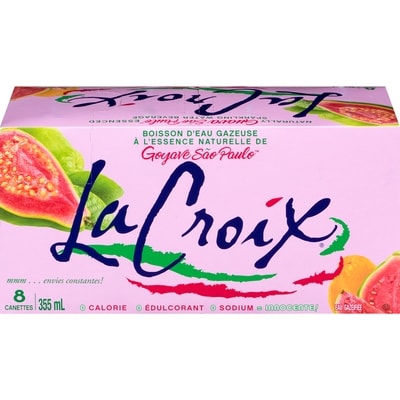 Lacroix Beverage Boisson d'eau gazeuse à l'essence naturelle de goyave são paulo (caisse) 8x355.0 ml, 0,21 $/100ml