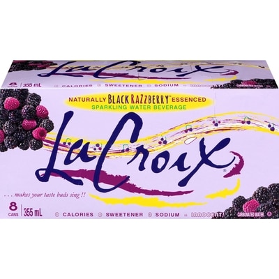 Lacroix Beverage Sparkling Water Beverage Naturally Black Razzberry Essenced 8x355.0 ml, $0.22/100ml
