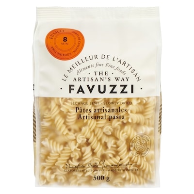 Favuzzi Pâtes artisanales fusilli 500 g, 1,20 $/100g