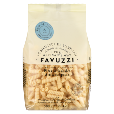 Favuzzi Pâtes artisanales ricciole 500 g, 1,20 $/100g