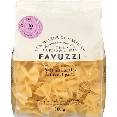 Favuzzi Artisanal Pasta Farfalle 500 g, $1.20/100g