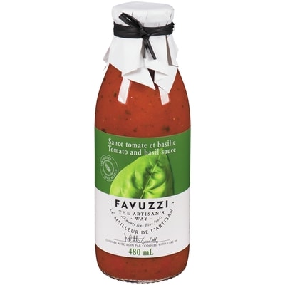 Favuzzi Tomato And Basil Sauce 480 ml, $1.77/100ml