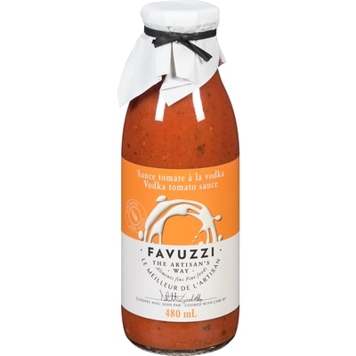 Favuzzi Sauce tomate à la vodka 480 ml, 1,77 $/100ml