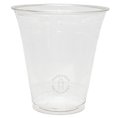 Emballage écologique 12oz tasse transparente RPET, paquet de 50 50 ea, 0,13 $/1ch