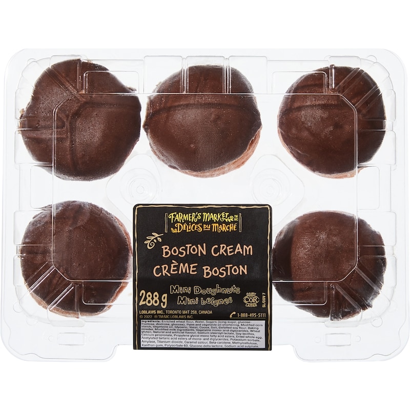 Boston Cream Mini Doughnuts