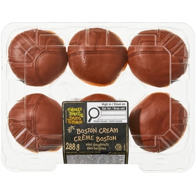 Délices du Marché Mini beignes, crème Boston 288 g, 1,39 $/100g