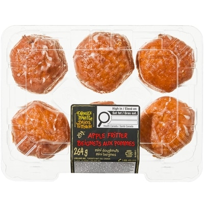 Farmer's Market Apple Fritter Mini Doughnuts 264 g, $2.46/100g