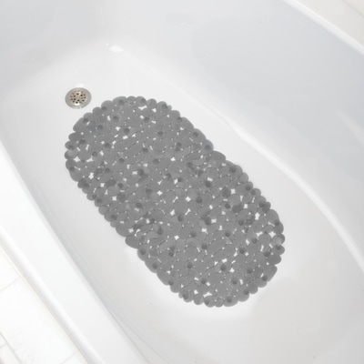 Tapis de bain, ovale, galet. Fumée