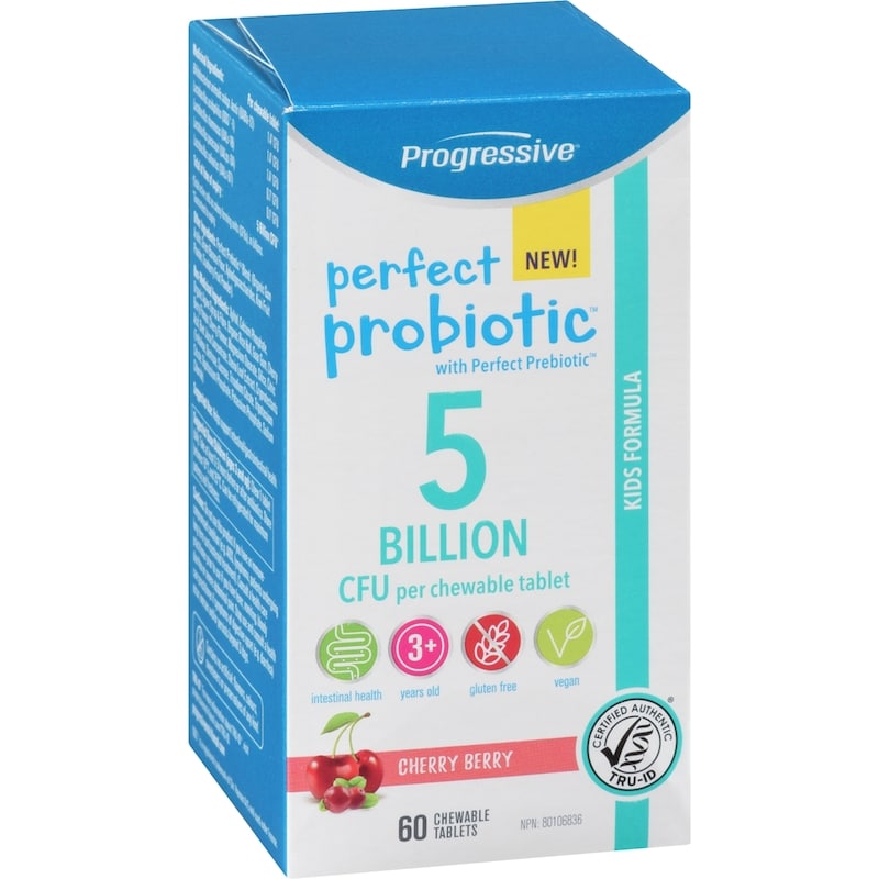 Perfect Probiotic 5 Billion Cfu Per Chewable Tablet Kids Formula Cherry Berry