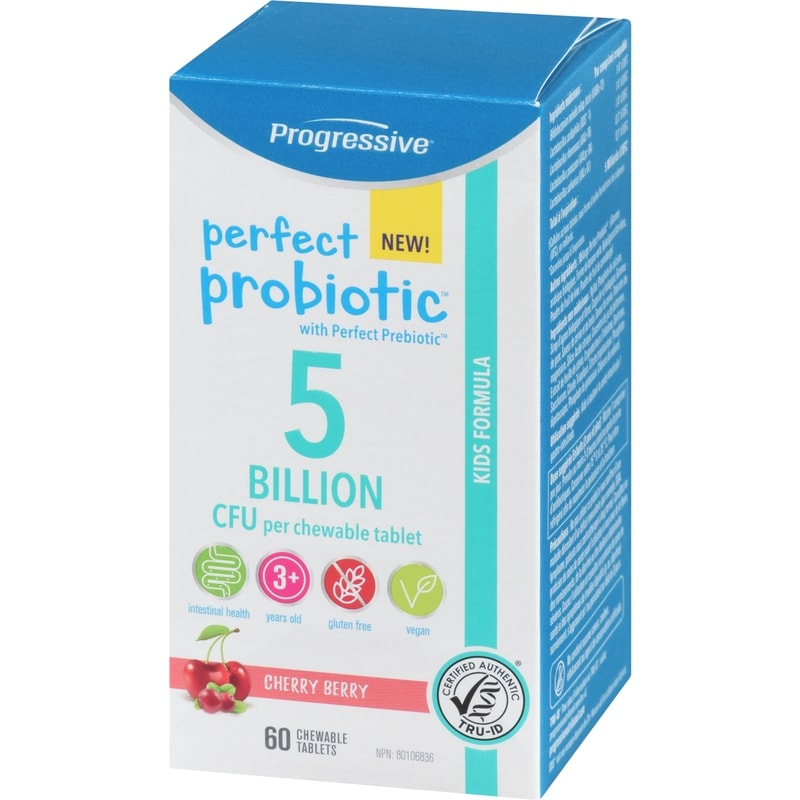 Perfect Probiotic 5 Billion Cfu Per Chewable Tablet Kids Formula Cherry Berry