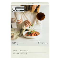 3 Fois Par Jour Poulet au beurre 300 g, 3,66 $/100g