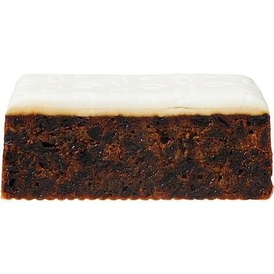Brandy Fruitcake with Icing and Marzipan