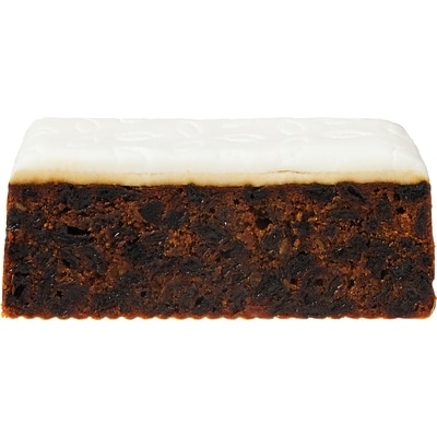 Brandy Fruitcake with Icing and Marzipan