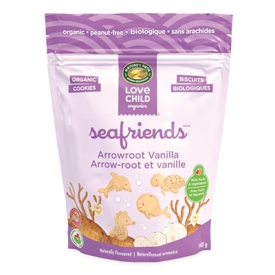 Love Child Organics Organic Arrowroot Vanilla Snacks 140 g, $3.56/100g