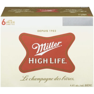 Miller Bière (Pièce d’identité requise au moment du ramassage) 6x473.0 ml, 2,90 $/100ml