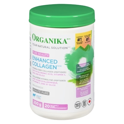 Organika Enhanced Collagen Pure Beauty 200 g, $20.75/100g