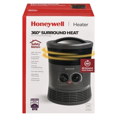 Honeywell 360° Surround Heat Heater Fan Forced Technology 1 ea, $70.00/1ea