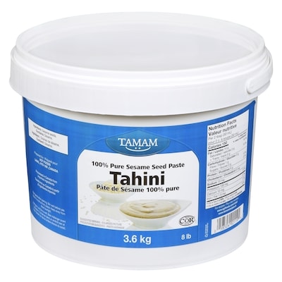 Tamam 100% Pure Sesame Seed Paste Tahini 18 kg, $0.66/100g