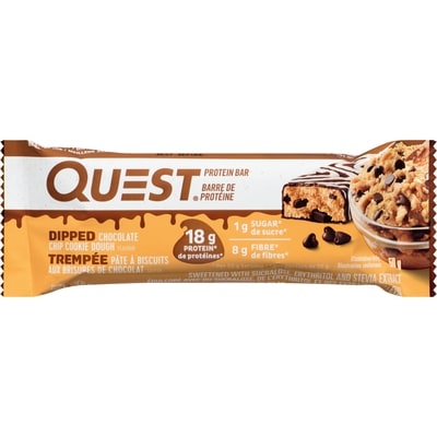 Quest Protein Bar Dipped Chocolate Chip Cookie Dough Flavour 50 g, $10.98/100g