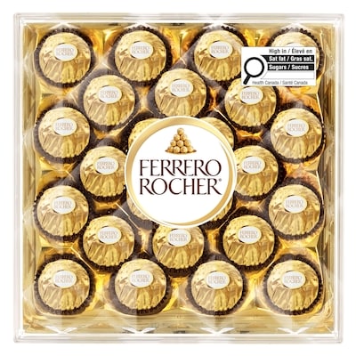 Ferrero Rocher Fine Hazelnut Chocolates, 24-Piece Gift Box 300 g, $6.33/100g
