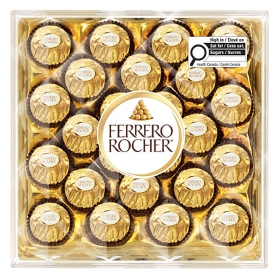 Ferrero Rocher Fins chocolats à la noisette, boîte-cadeau de 24 confiseries, 300 g, 6,33 $/100g