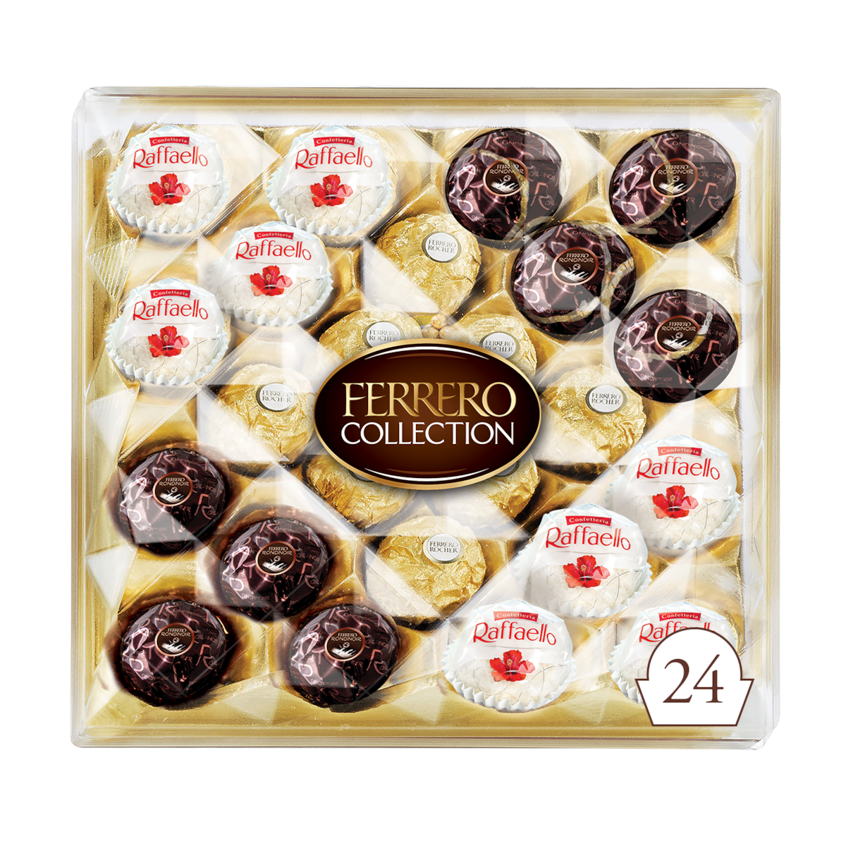 FERRERO ROCHER COLLECTION Fine Assorted Chocolate Gift Box, 24 Confections 259 g, $7.33/100g