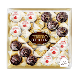 FERRERO ROCHER COLLECTION Boîte-cadeau assortiment de chocolats fins, 24 confiseries 259 g, 6,95 $/100g