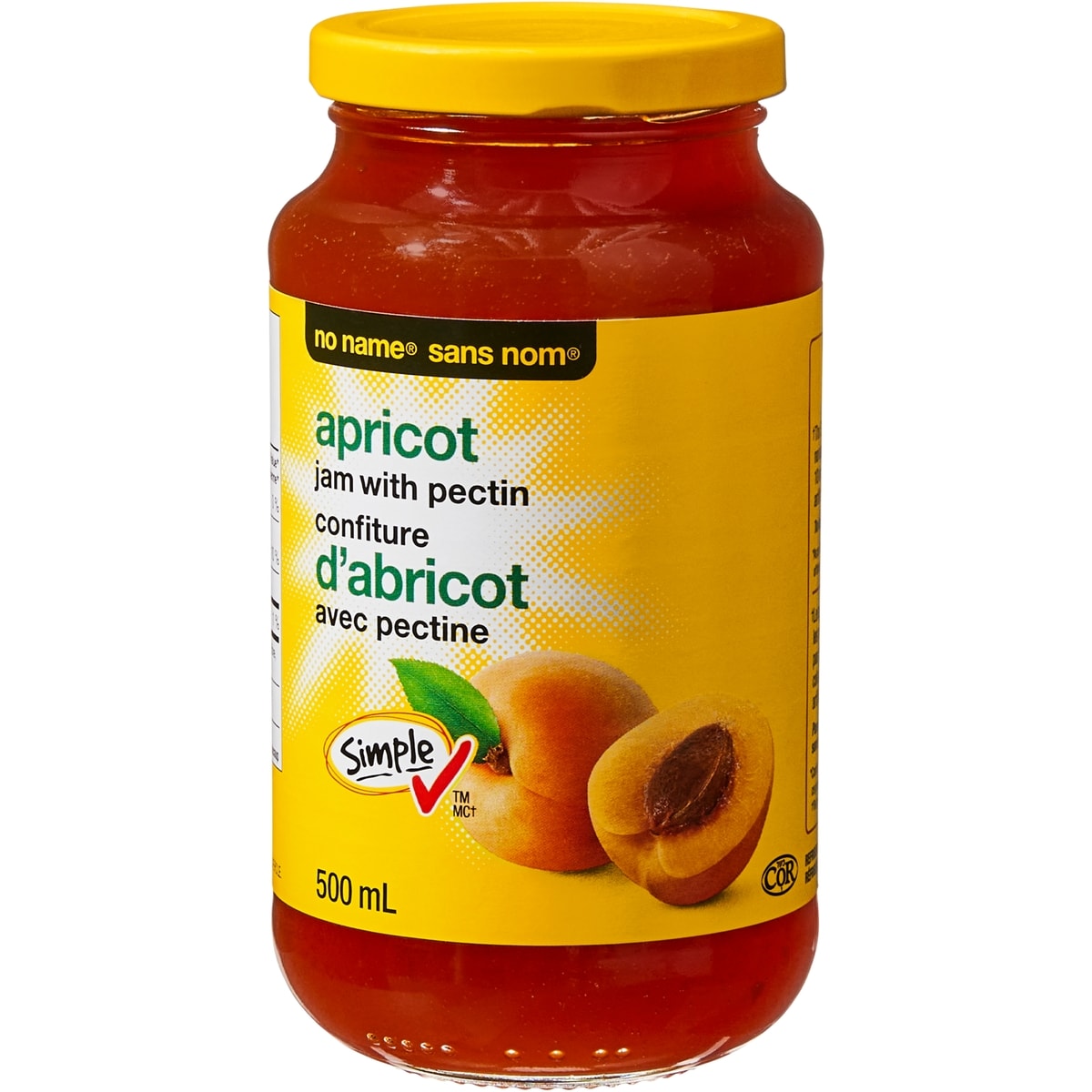 Sans Nom Confiture d’abricot avec pectine 500 ml, 0,90 $/100ml