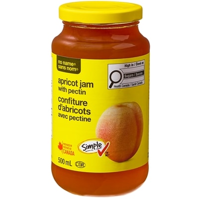 Sans Nom Confiture d’abricot avec pectine 500 ml, 0,90 $/100ml