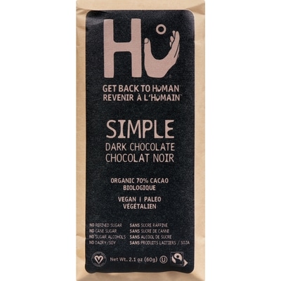 HU Chocolat noir simple 60 g, 14,98 $/100g