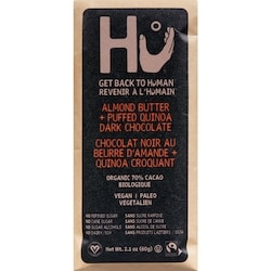 HU Almond Butter + Puffed Quinoa Dark Chocolate 60 g, $14.15/100g
