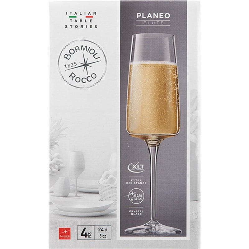 Planeo Champagne Flutes 8oz - Bormioli Rocco