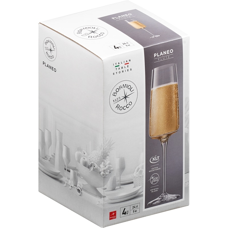 Planeo Champagne Flutes 8oz - Bormioli Rocco