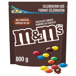 M&M's Milk Chocolate Candies, Pantry Size Share Bag 800 g, $1.94/100g