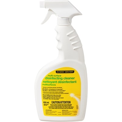 No Name Multi Surface Disinfecting Cleaner 650 ml, $0.51/100ml