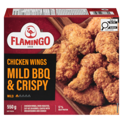 Flamingo Chicken Wings Mild Bbq & Crispy 550 g, $3.09/100g