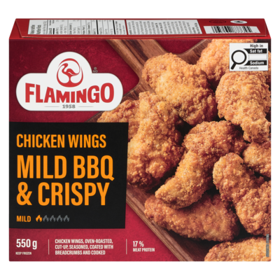 Flamingo Chicken Wings Mild Bbq & Crispy 550 g, $2.73/100g