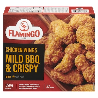 Flamingo Chicken Wings Mild Bbq & Crispy 550 g, $3.09/100g