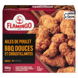 Flamingo Ailes de poulet bbq douces et croustillantes 550 g, 2,00 $/100g