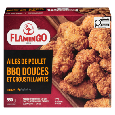 Flamingo Ailes de poulet bbq douces et croustillantes 550 g, 3,09 $/100g