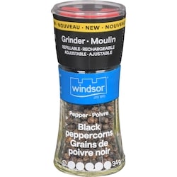 Windsor Grains de poivre noir moulin 34 g, 13,21 $/100g