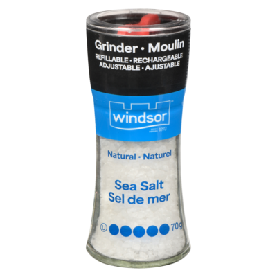 Windsor Sel de mer moulin 70 g, 6,13 $/100g