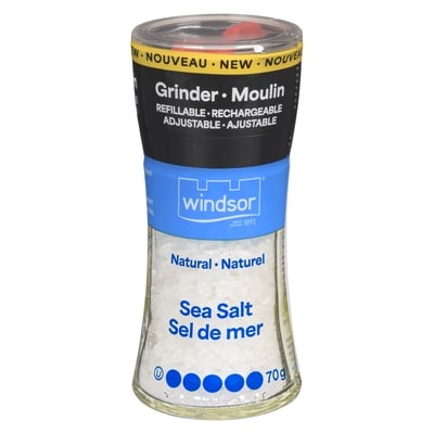 Windsor Sel de mer moulin 70 g, 6,13 $/100g