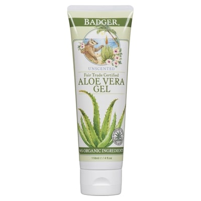 Badger Aloe Vera Gel Unscented 118 ml, $9.31/100ml